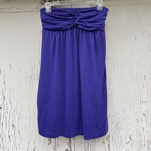 Nicole Miller Strapless Mini Dress Women's Size Med Periwinkle Summer Beach